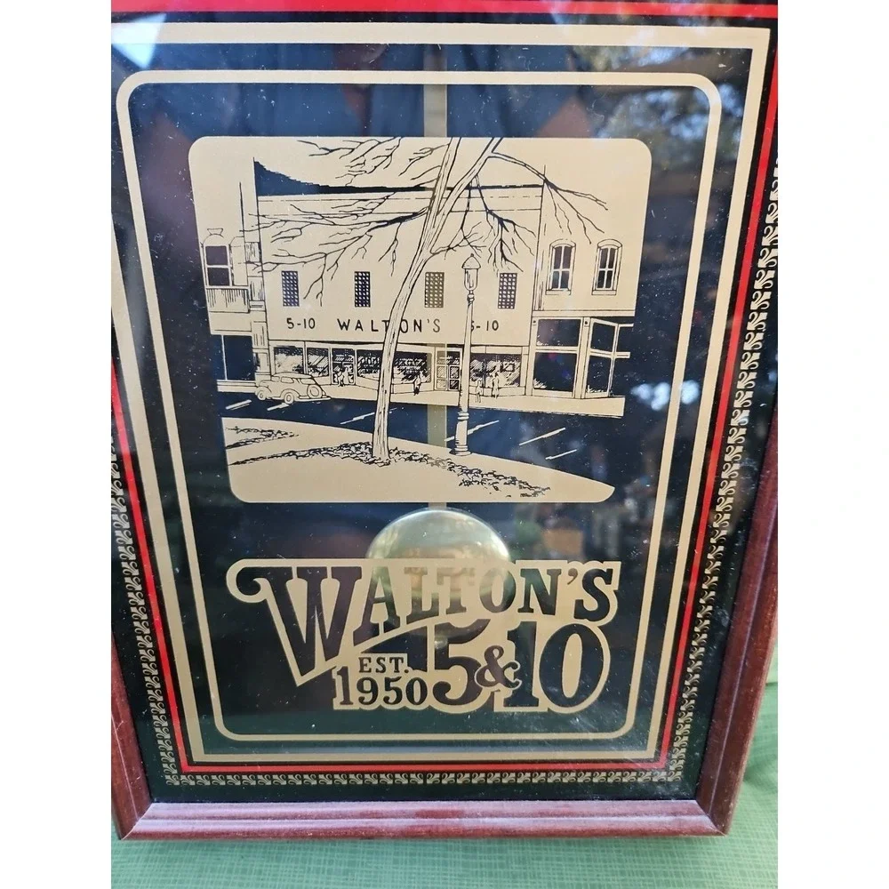 Vintage Walmart WALTON'S 5 & 10 Store Clock Shopping Grocery Advertising‎ 24